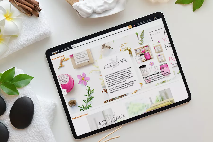 Amazon Brand Story feature