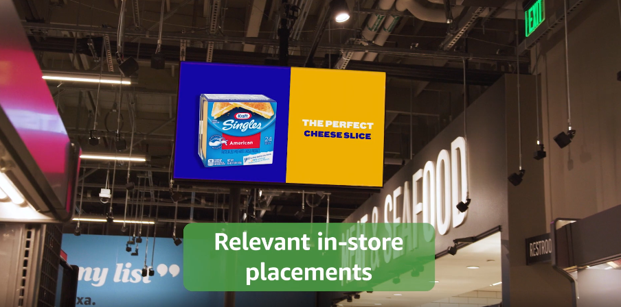 Digital Signage Ads in Amazon Fresh Stores