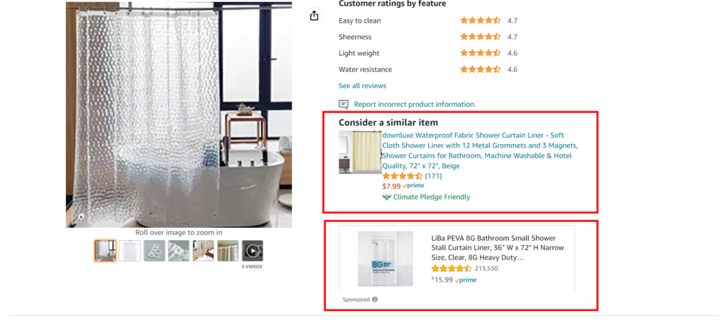 Amazon Product Detail Page Sponsored Ads